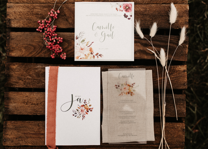 Hochzeitseinladungskarten: Diese Infos solltet Ihr nicht vergessen!